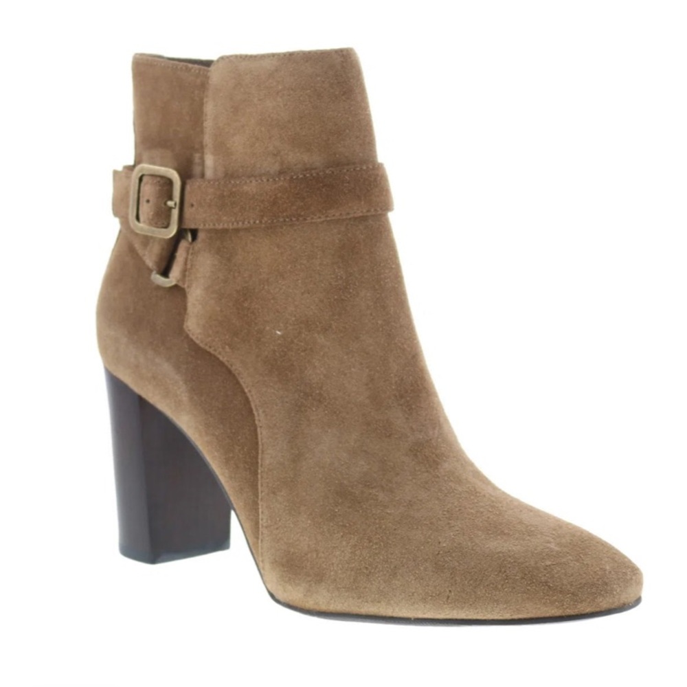Johnston & Murphy Barbara Brown Suede Ankle Boots